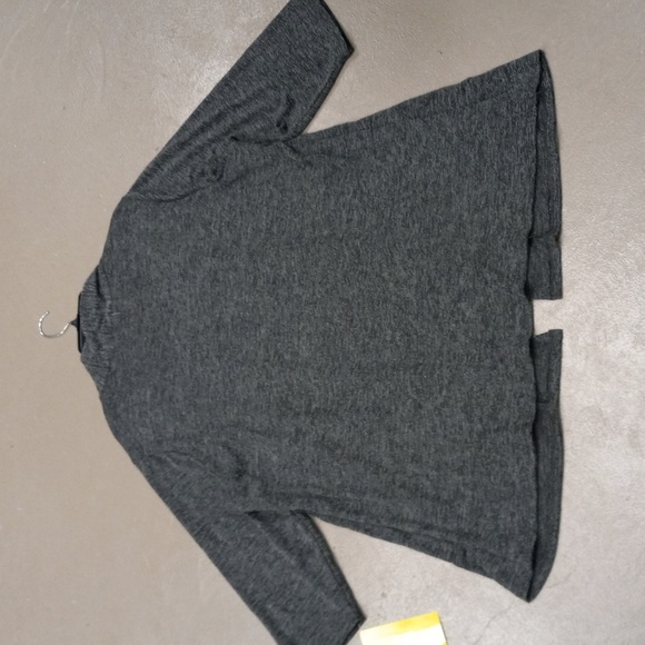 Cathy Daniels Woman Mood Aubergine  Charcoal Stretch Blouse - Picture 13 of 13